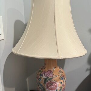 Vintage Oriential Lamp & Shade